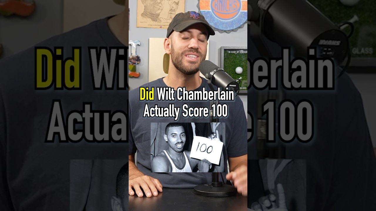Did Wilt Chamberlain Actually Score 100 Points In A Game? Comment Your Thoughts Below! #shorts