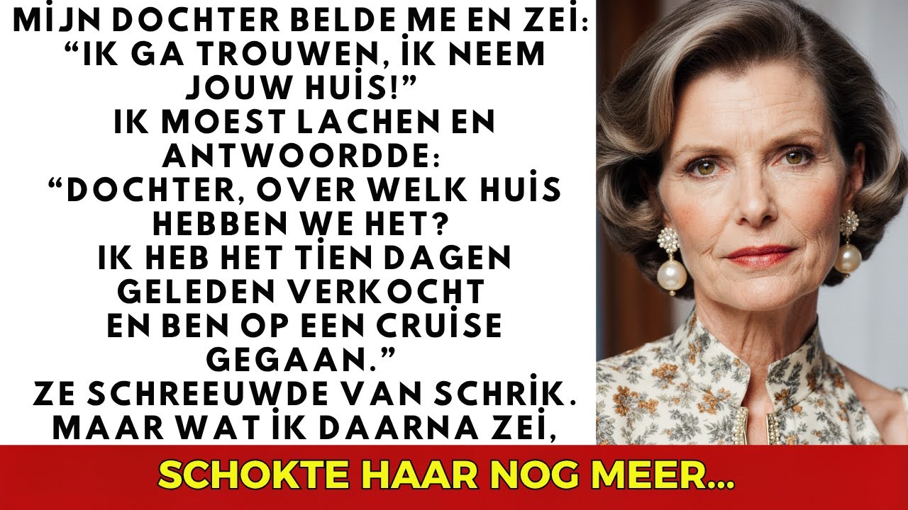 Mijn dochter zei: “Ik trouw en neem je huis!” Dus ik deed iets wat ze nooit had verwacht…
