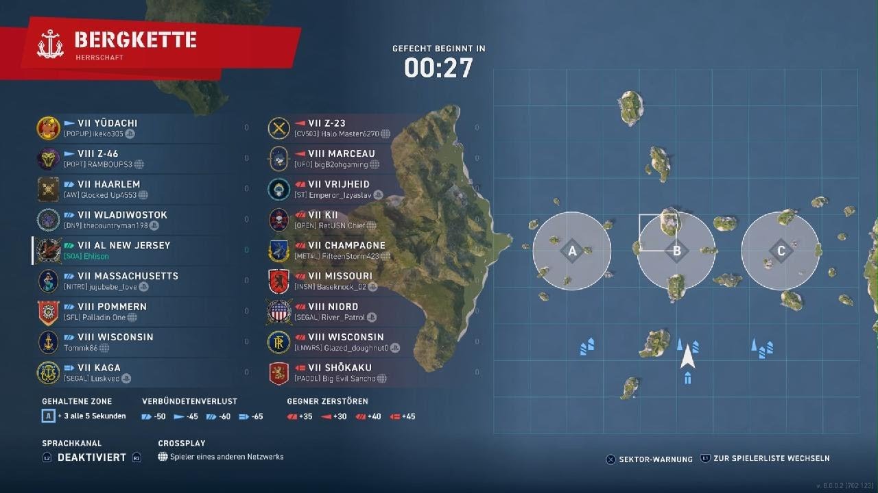 World of Warships Legends - AL New Jersey vs.paid actors