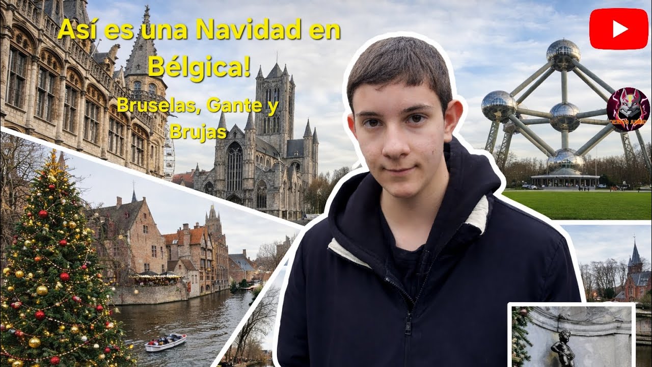 Así es una Navidad en Bélgica! (Bruselas,Gante y Brujas) Episodio #1 Dando vueltas por el mundo.  