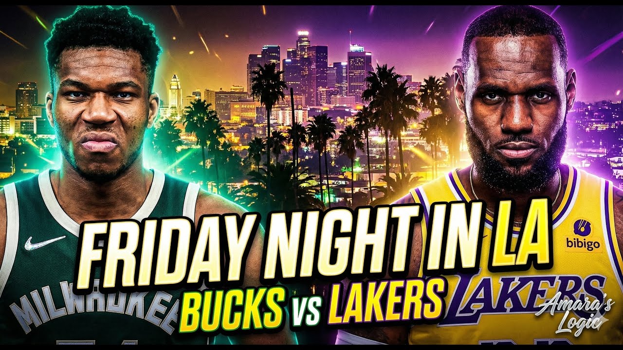 🚨 LIVE: BUCKS vs LAKERS 😤🔥 Giannis vs LeBron | Friday Night in LA!