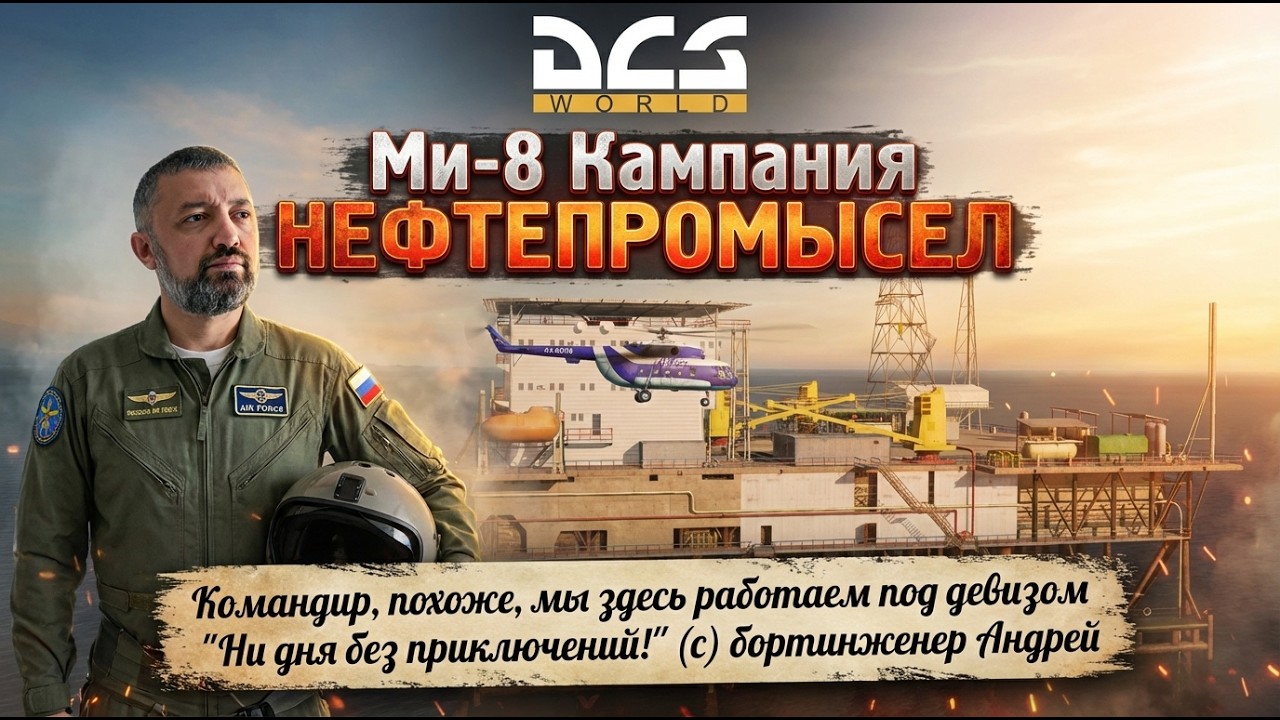 🚁 DCS / КАМПАНИЯ НЕФТЕПРОМЫСЕЛ #1 / Ми-8 МТВ2
