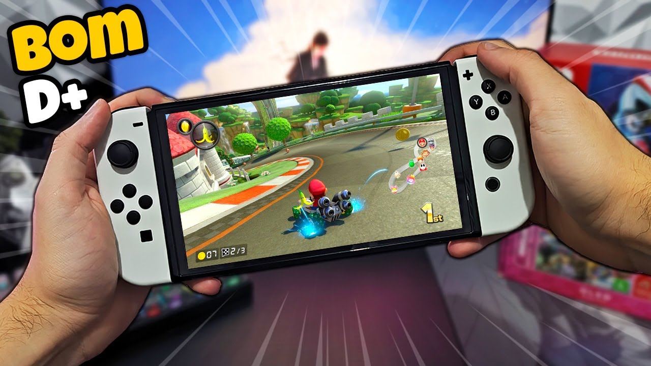 Curtindo o meu NOVO Switch OLED desbloqueado!