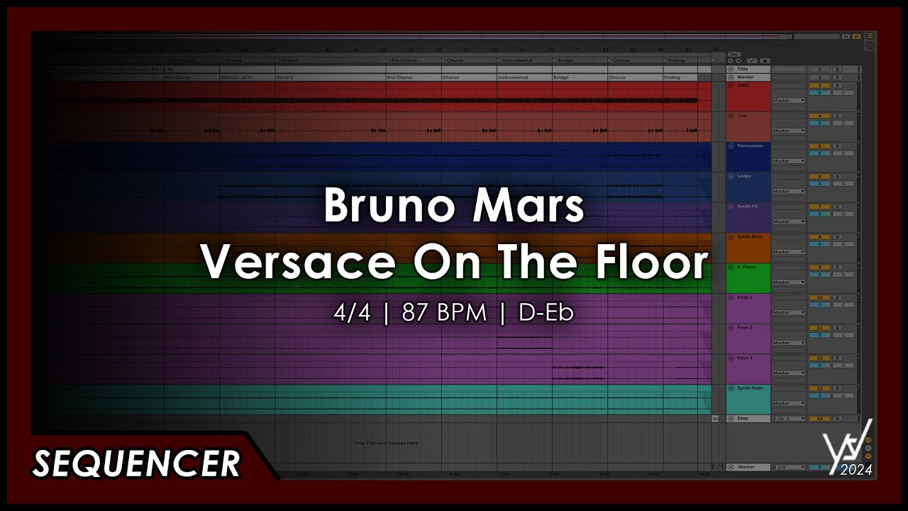 Bruno Mars - Versace On The Floor [Sequencer]