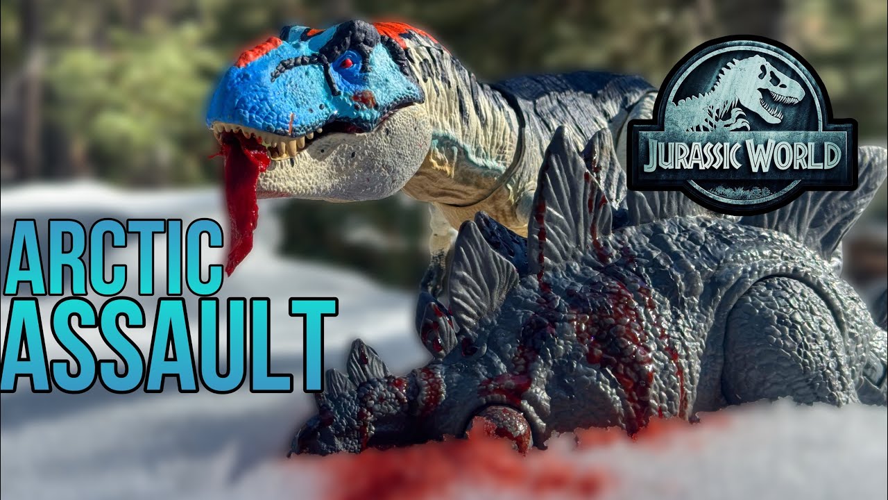 Hunt for the Arctic T-Rex, Jurassic World Dinosaur Toy Movie #jurassicworld #tyrannosaurusrex