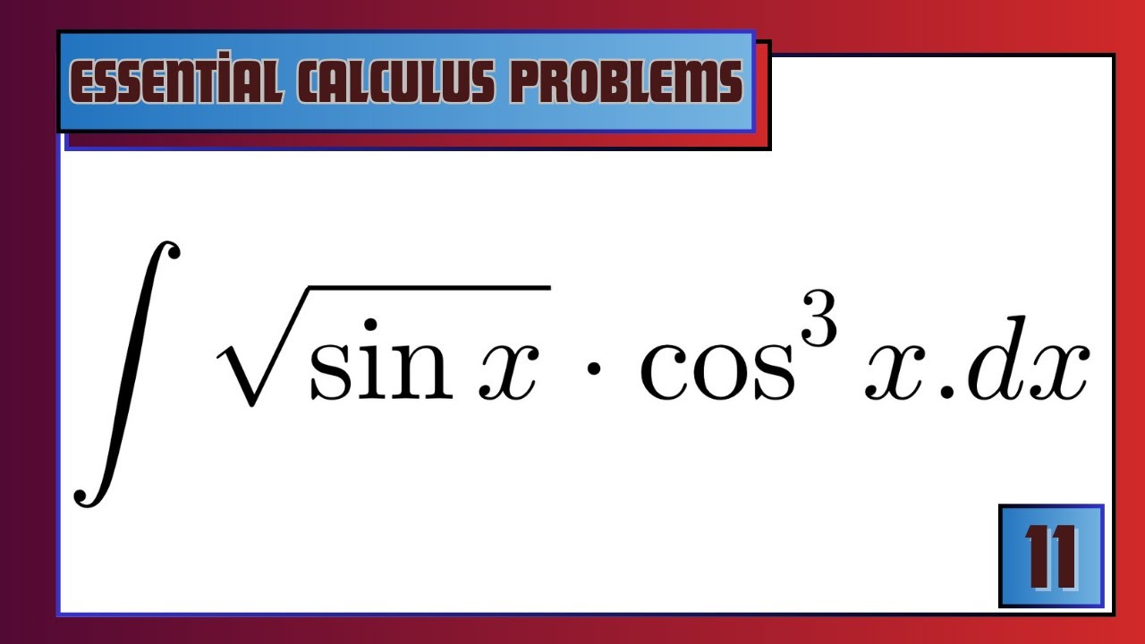 🎯 ∫√(sin x)·cos³(x) dx — Substitution Method | North Campus