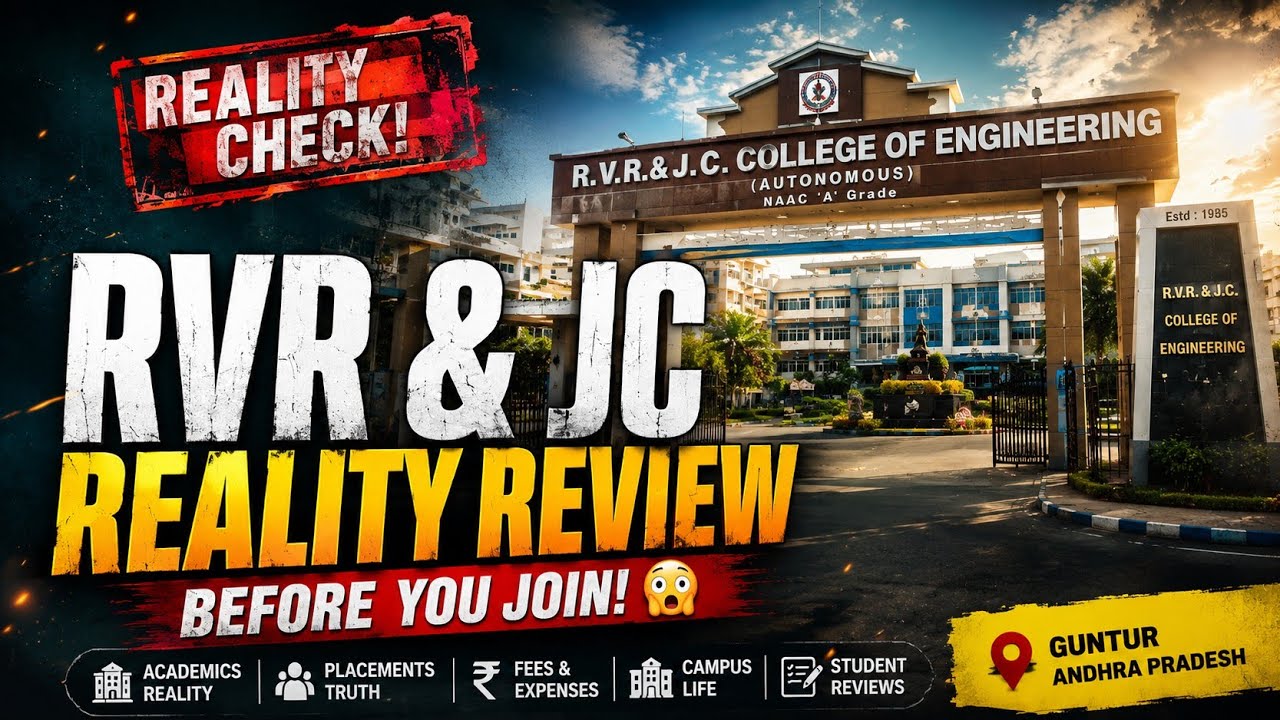 RVR & JC College Reality Review 2026 | Placements, Campus, Fees & Hidden Truths 😳