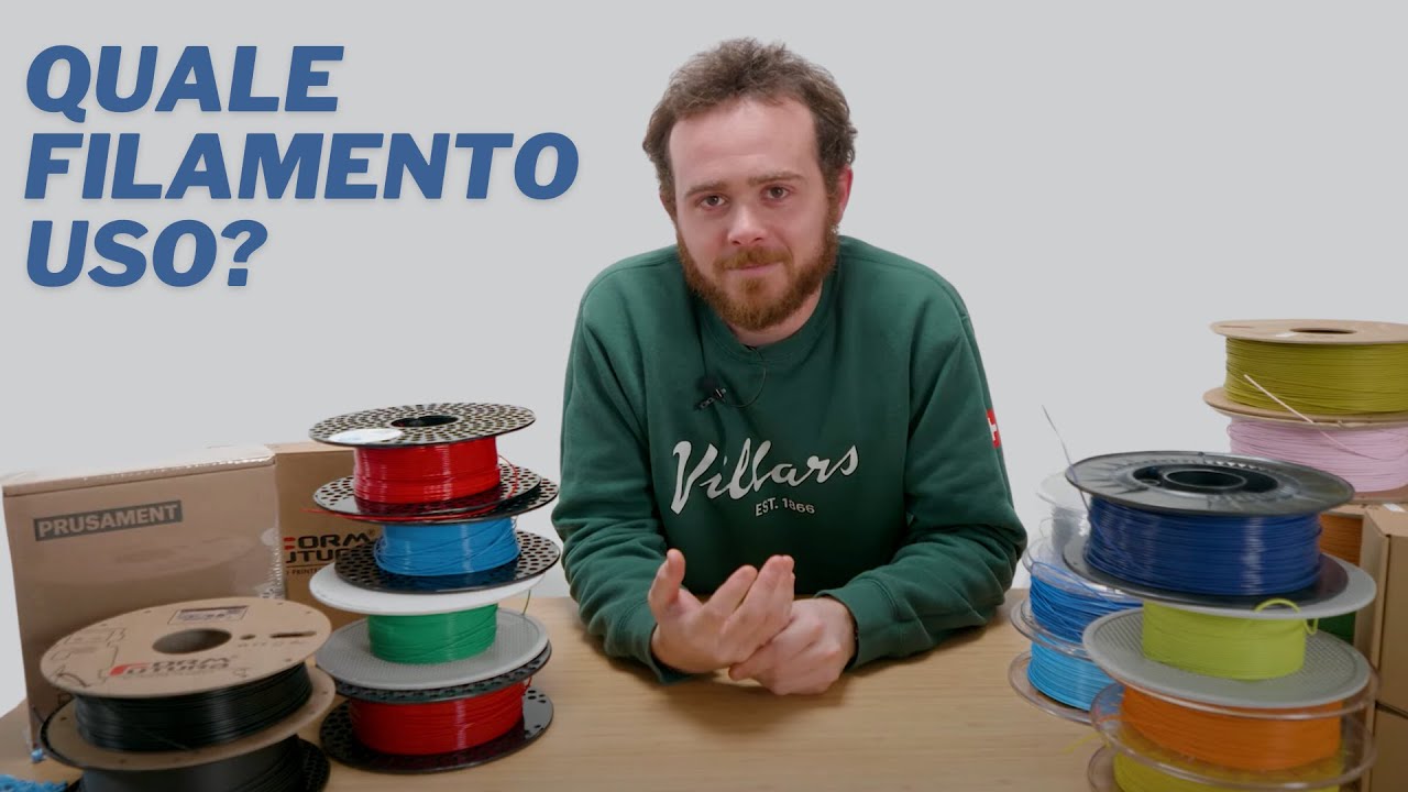Con quali filamenti inizio a stampare in 3D?