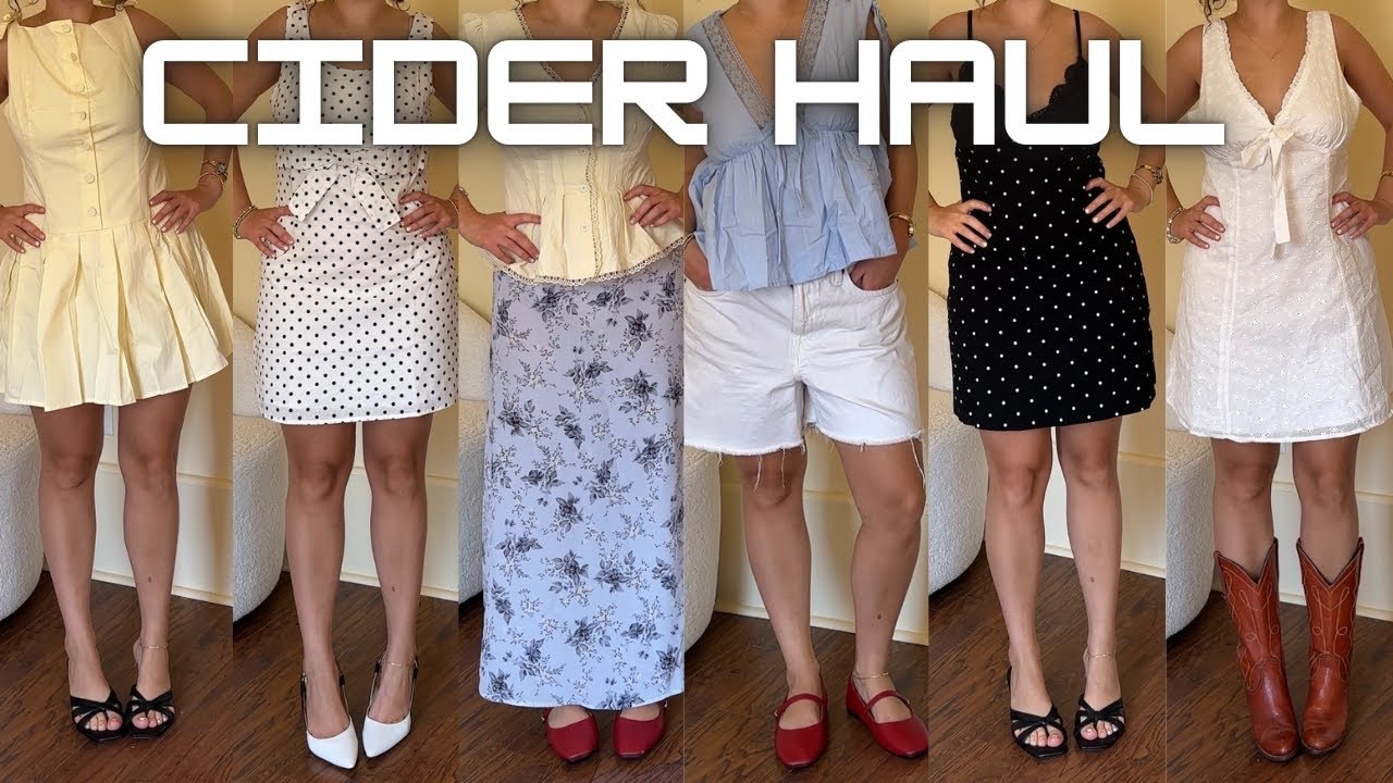 Shop Cider Try-On Haul! Affordable Cute, Cotton Clothes | The MB Series