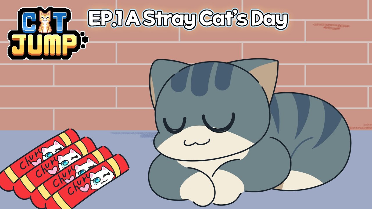 CATJUMP EP.1 | A Stray Cat’s Day #catjump #straycat