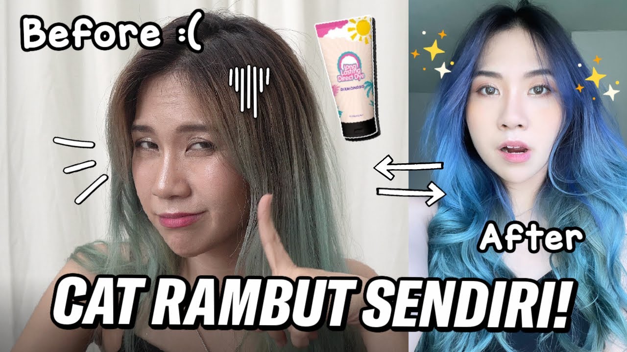 ISENG CAT RAMBUT SENDIRI DI RUMAH! GAK NYANGKA HASILNYA KAYA GINI...