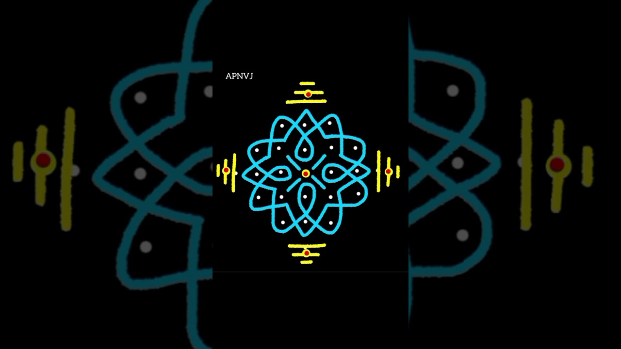 Thymatha kolangal #7-1dots pinnal kolangal #