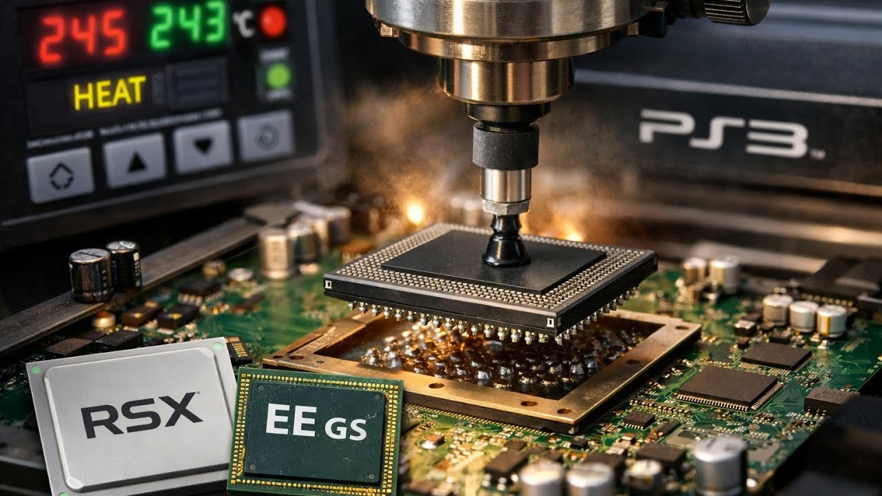 «Удаление BGA-чипа с PS3 — проверен полный профиль Liquidus (CPU / RSX / EE+GS)» Часть 1