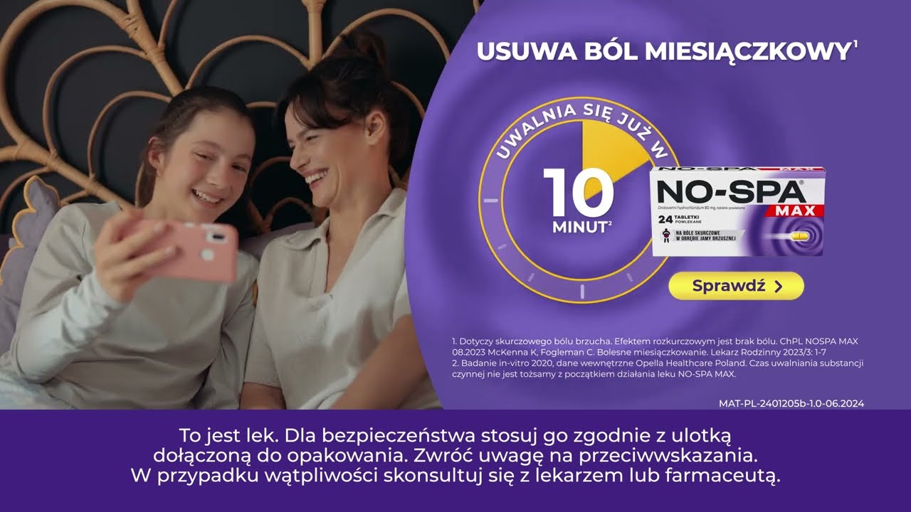 NO-SPA MAX | Twoja c&oacute;rka stała się kobietą? | Bycie kobietą nie musi boleć