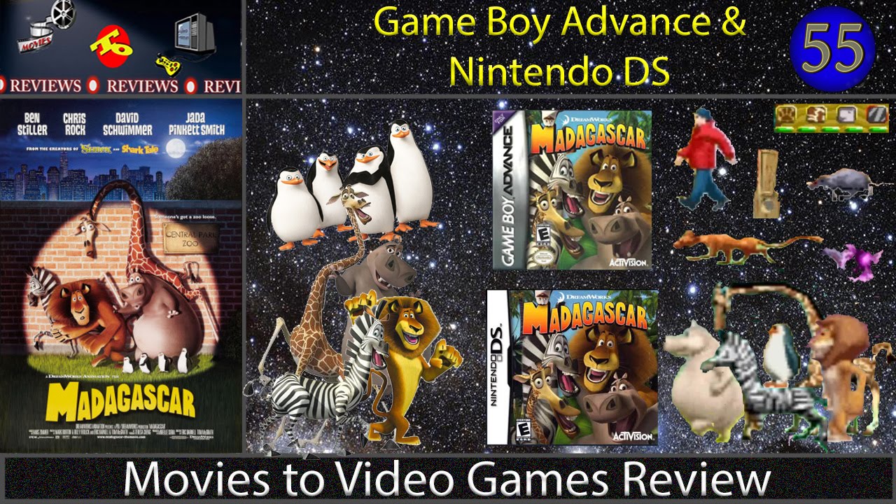 Movies to Video Games Review - Madagascar (GBA & NDS)