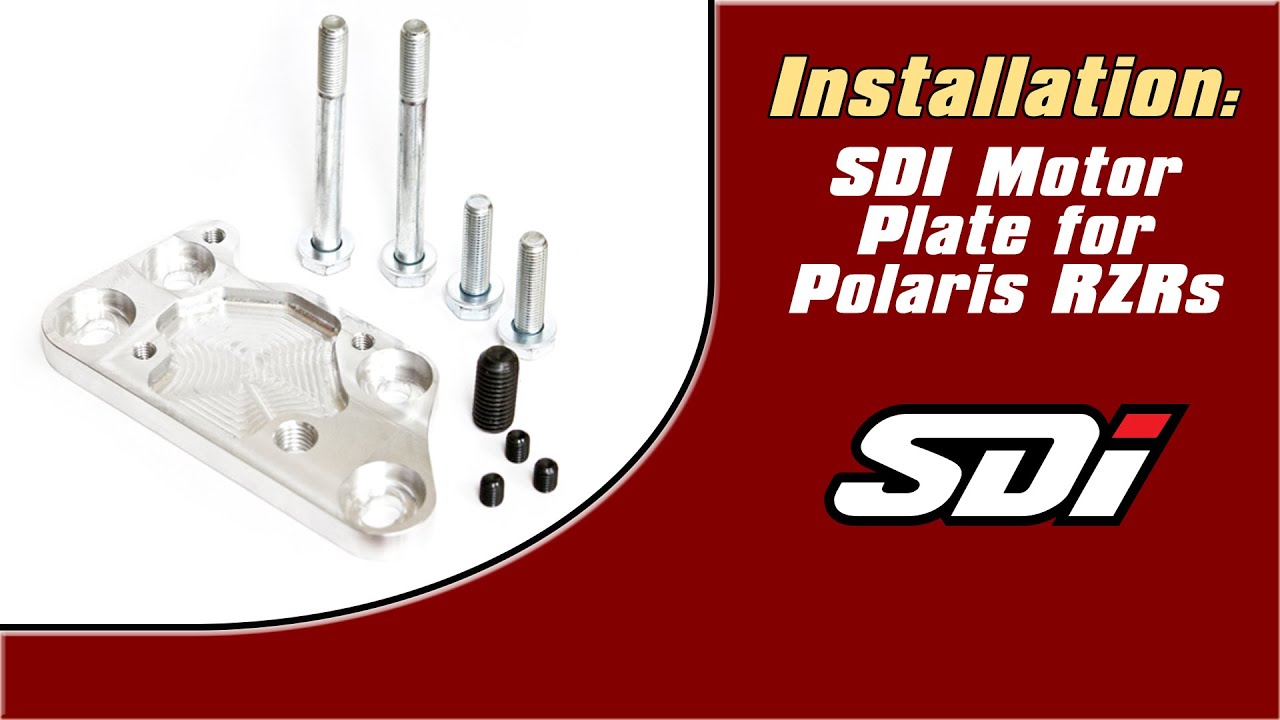 SDI Motor Plate Upgrade for Polaris RZRs