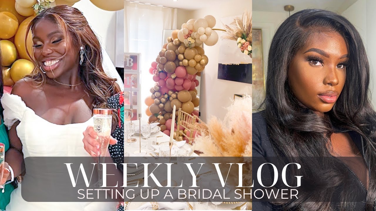 VLOG: SETTING UP A BRIDAL SHOWER | DOROTHY DINGA