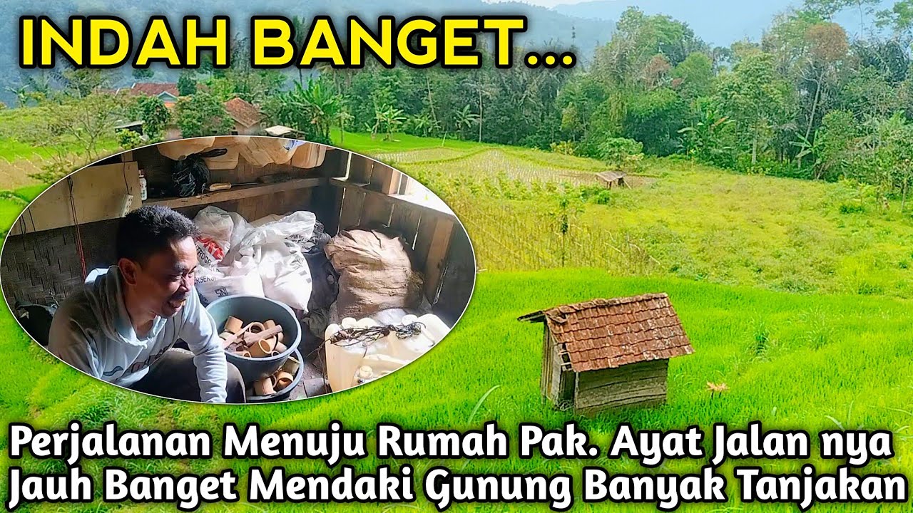 INDAH BANGET !! SUASANA NYA WALAUPUN PERJALANAN JAUH DAN BANYAK TANJAKAN #pedesaan 