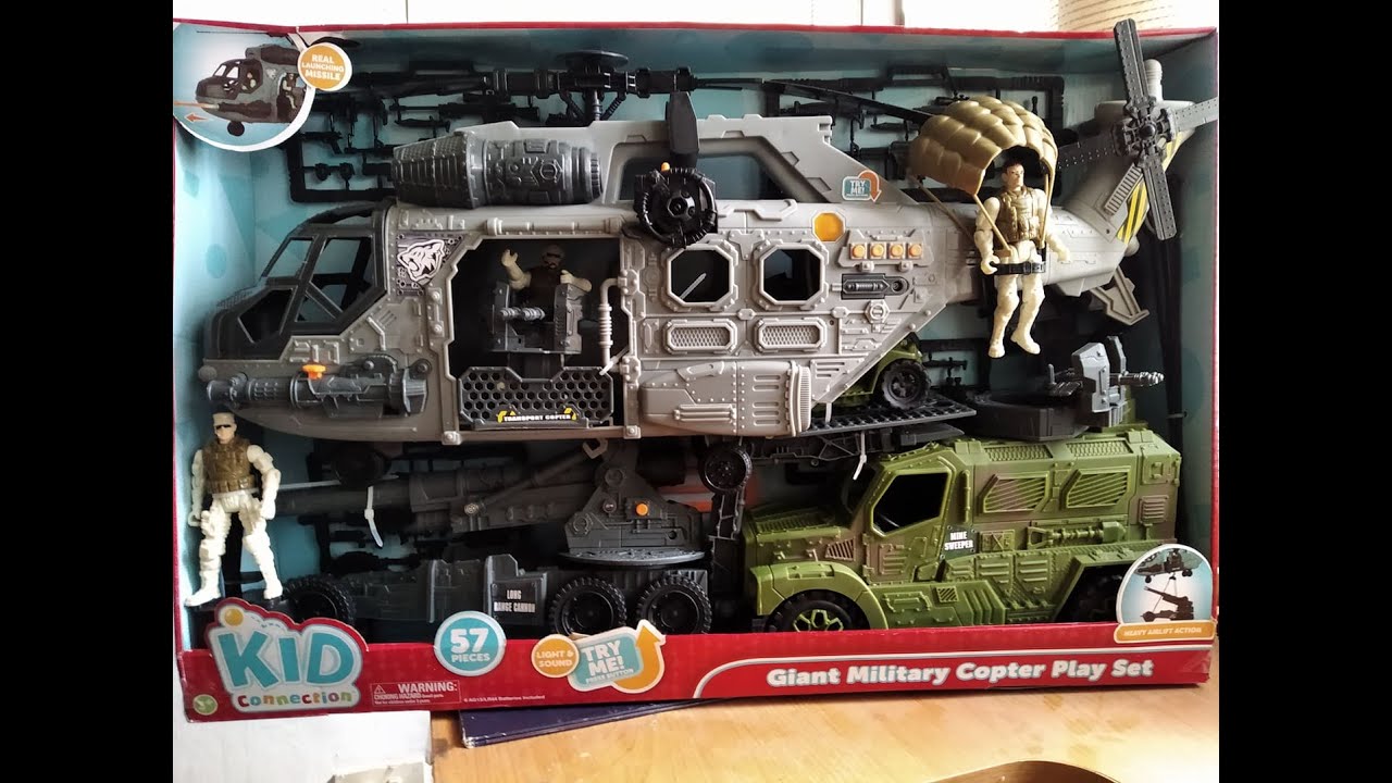 Kid connection Military Helicopter Play set
