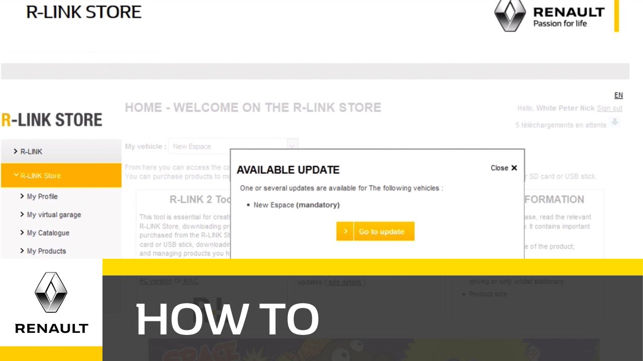 Updating the R-Link 2 System and the Maps