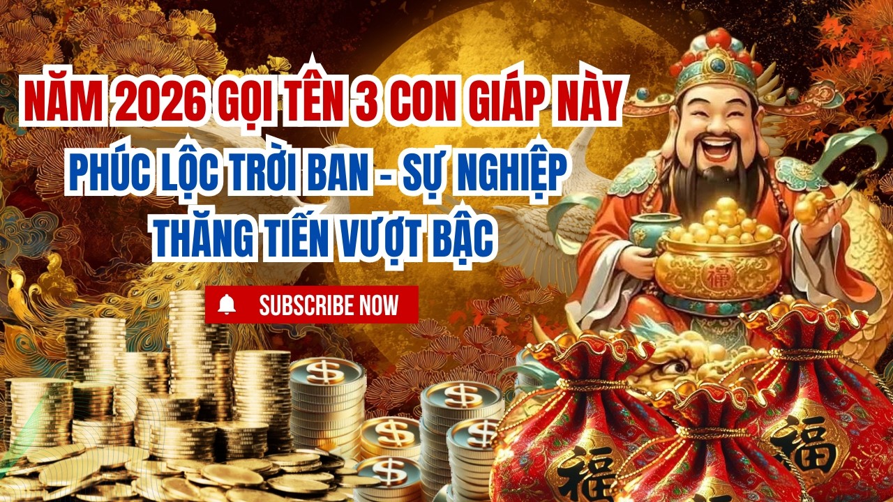 💰💰💰Năm 2026 Gọi Tên 3 Con Giáp Này: Phúc Lộc Trời Ban – Sự Nghiệp Thăng Tiến Vượt Bậc