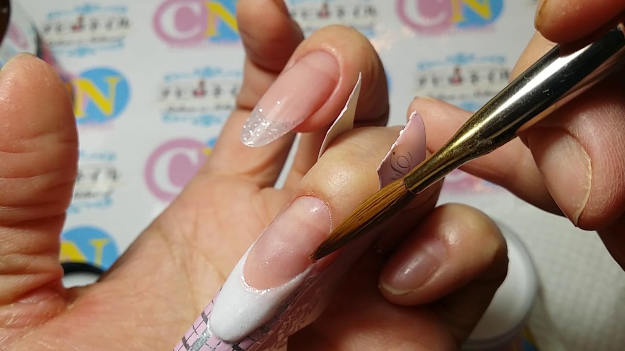 【チヒロネイル】バーチャルフレンチスカルプ