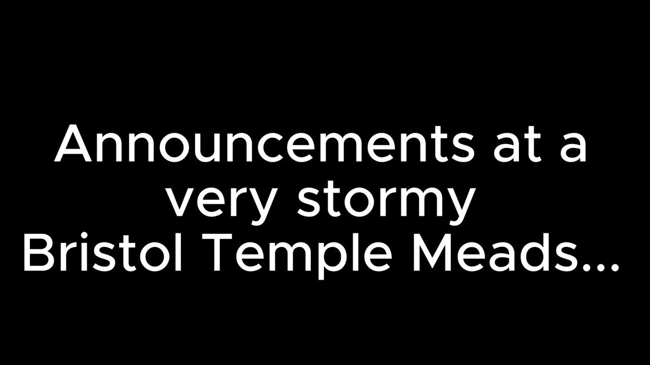 Announcements at a very stormy Bristol Temple Meads - 28/12/23