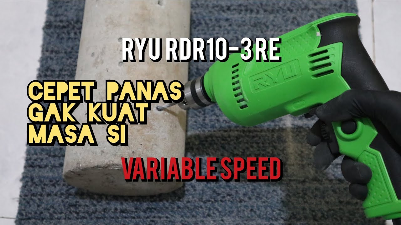 BOR RYU RDR 10 3 RE UNBOXING REVIEW TES BOR LISTRIK 10 MM RYU