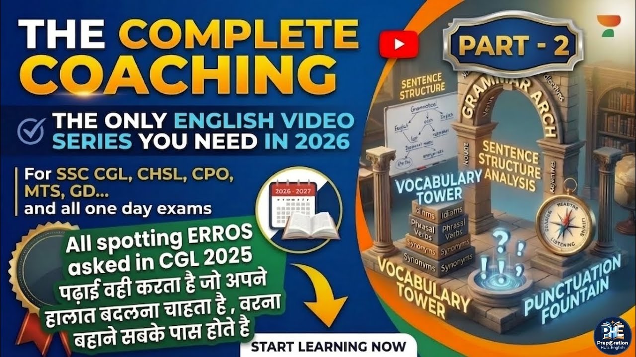 PART - 2 | Previous year questions | errors asked in SSC CGL 2025 | For CHSL MAINS, CPO, MTS, CGL |