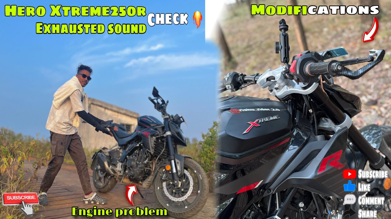 😱Hero Xtreme 250r Engine problem solution and engine noise Explained || Xtreme250r Exhaust sound ||