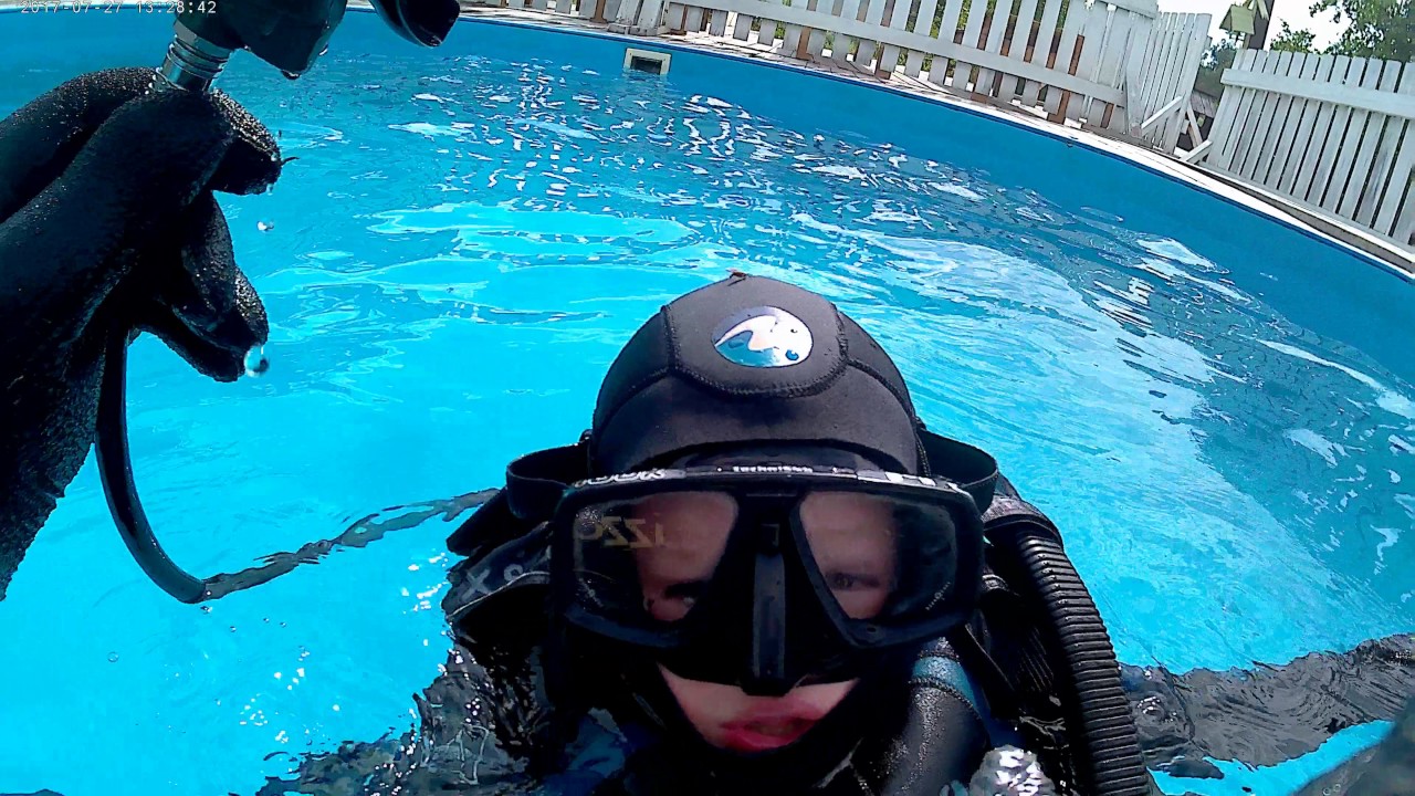 28.07.17 Занятия дайвингом в бассейне с Pro Diving Club(дети)