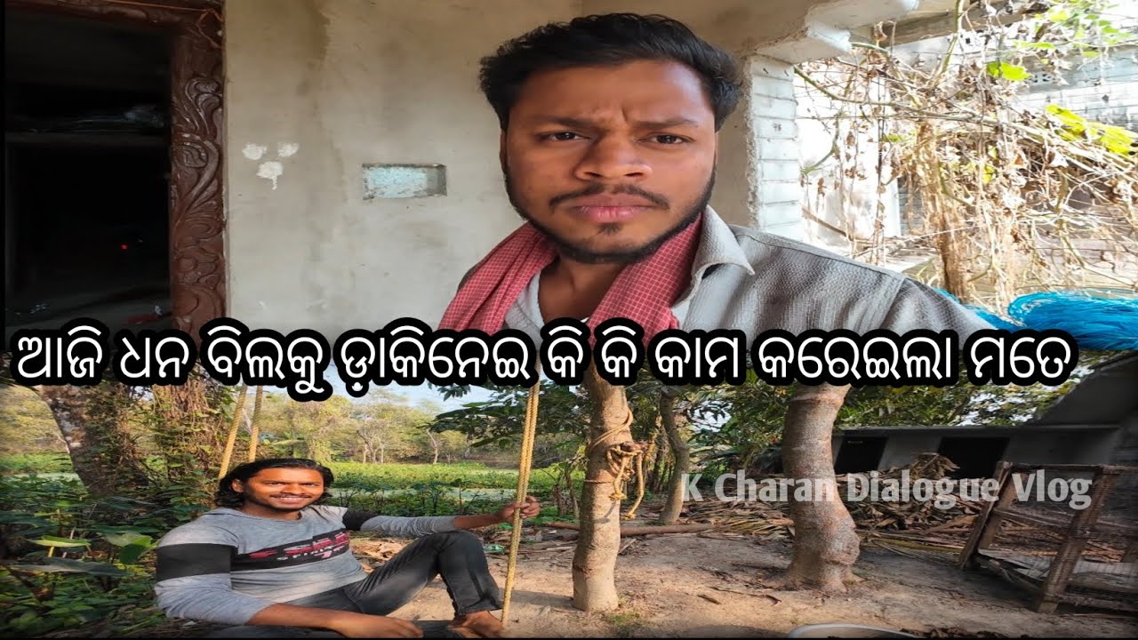 ଆଜି ଧନ ବିଲକୁ ଡ଼ାକିନେଇ କି କି କାମ କରେଇଲା ମତେ😔 || Odia Vlog || K Charan Dialogue || #vlog #odiavlog 