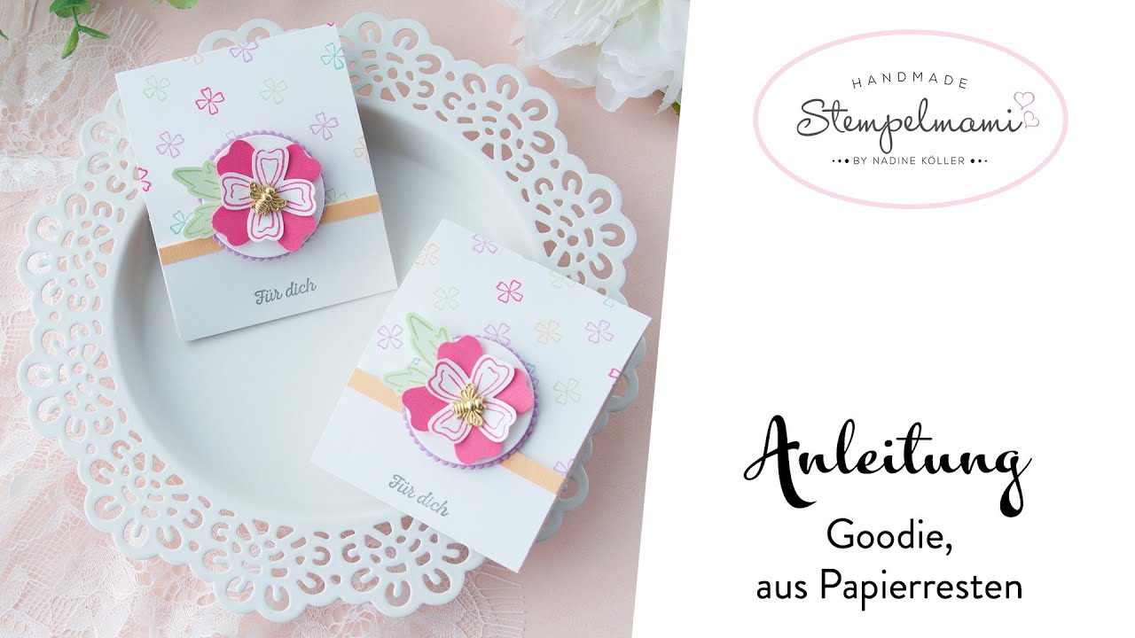 Anleitung Goodie aus Papierresten | Idee 4 zum Produktpaket Freundschaftsbl&uuml;ten | Gastgeschenk