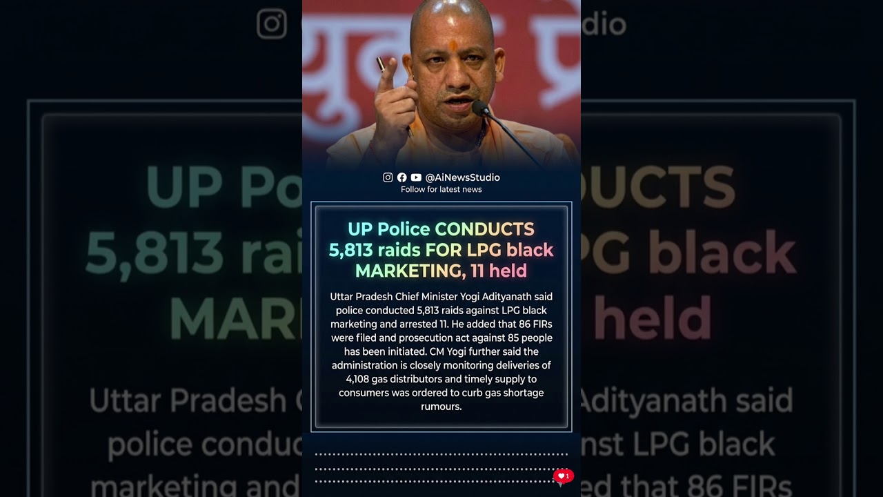 UP Police Crackdown: 5,813 Raids Against LPG Black Marke