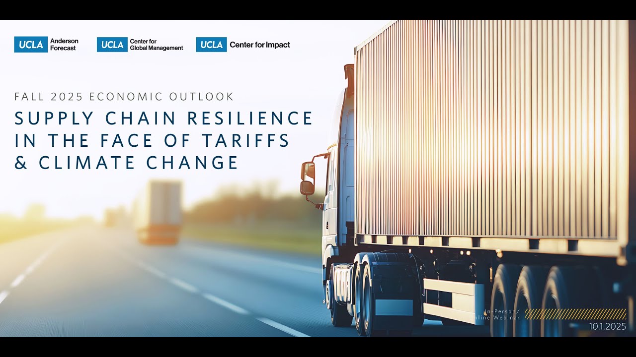 UCLA Forecast: Fall 2025 Economic Outlook