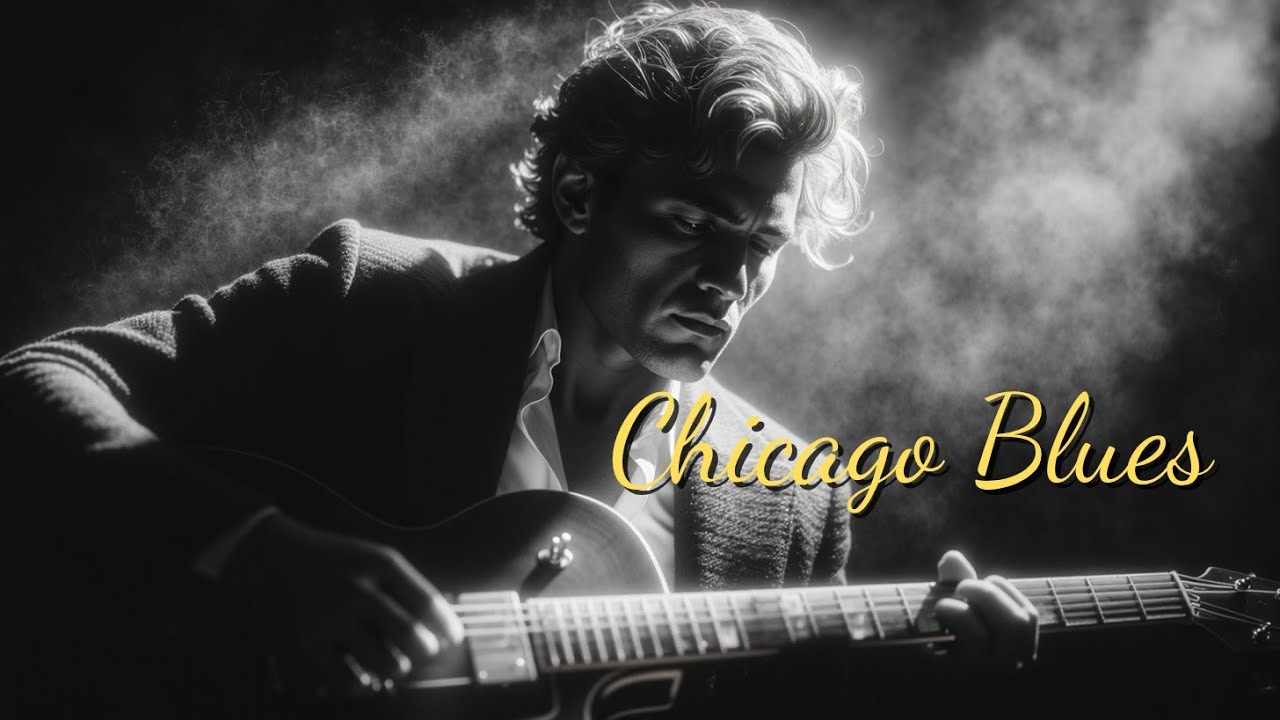 Chicago Blues Master Smooth Guitar Solo ~ Midnight Whiskey Blues Legends Music