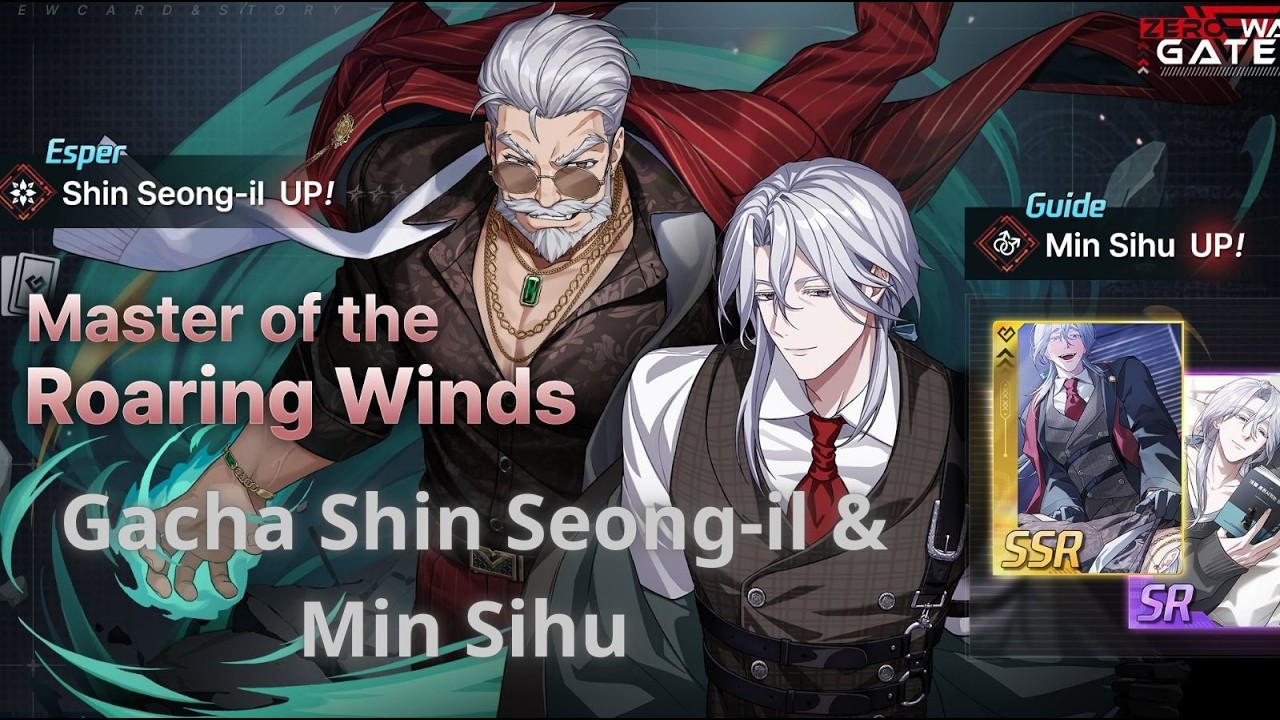 Gacha hai nhân vật Shin Seong-il và Min Sihu - Zerowake GATES
