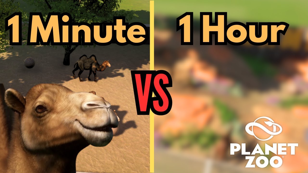 Создание ОДИНАКОВОГО места обитания за 1 минуту, 10 минут и 1 час! - Planet Zoo