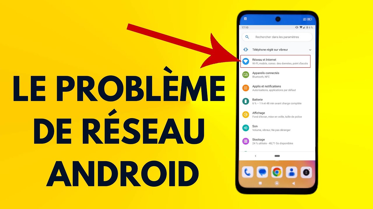 Comment r&eacute;soudre le probl&egrave;me de r&eacute;seau mobile sur t&eacute;l&eacute;phone Android, solution rapide