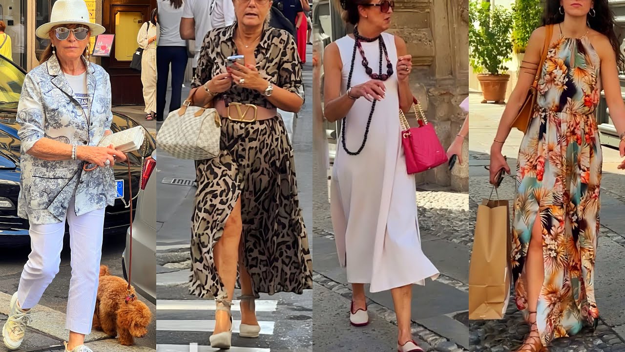 ITALIAN ELEGANT STYLE  OUTFITS SUMMER 2024 FROM MILAN HOTTEST STREET FASHION | SUMMER TRENDS 2024