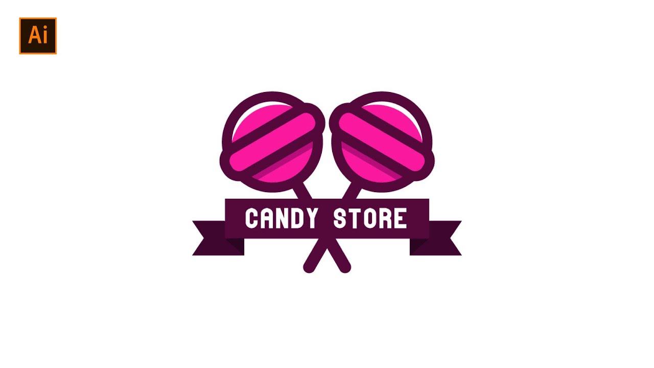 simple tutorial - Candy Logo - Adobe Illustrator