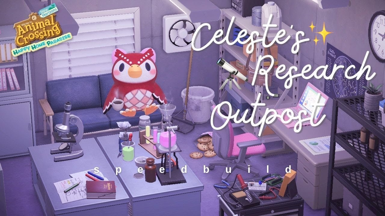 celeste's remote research outpost! ✨🔭 ~ happy home paradise speedbuild (acnh)