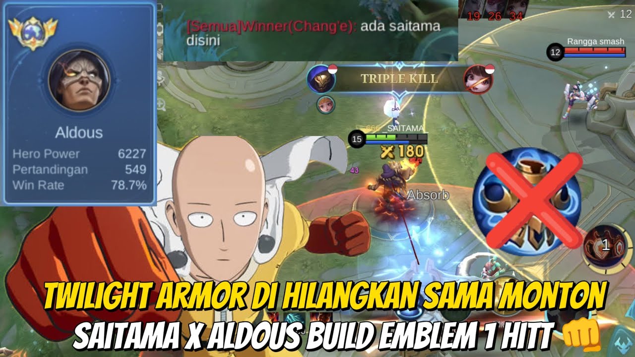 HERO ALDOUS BALIK META LAGI⁉️ ITEM TWILIGHT ARMOR DI HAPUS MONTON❗ GAMEPLAY TOP GLOBAL ALDOUS - MLBB