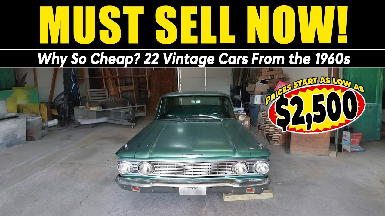 Почему так дёшево продаются 22 винтажных автомобиля 1960-х годов