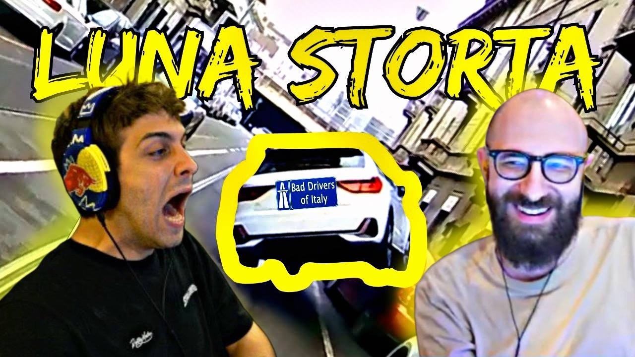 BLUR E MARZA reagiscono a BAD DRIVERS of Italy LUNA STORTA (DASHCAM COMPILATION) 🤬🇮🇹🔥