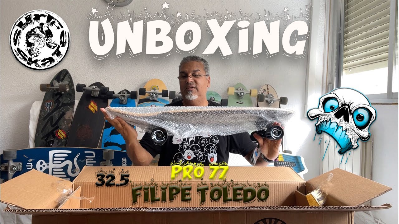 Surfskate Unboxing Smoothstar Filipe Toledo 32.5¨ Thruster D