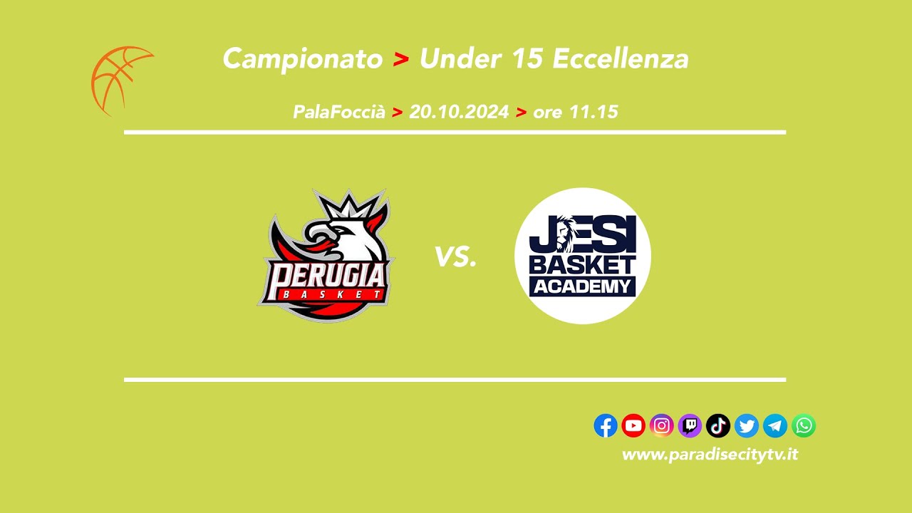 HIGHLIGHTS UNDER 15 ECCELLENZA BASKET 2024-2025 - PERUGIA BASKET VS. BASKET JESI ACADEMY