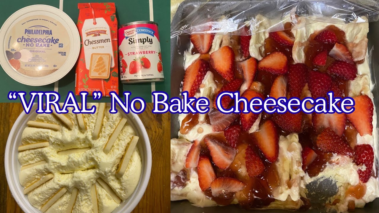 Trying the “VIRAL” NO BAKE CHEESECAKE Taste Test. 
