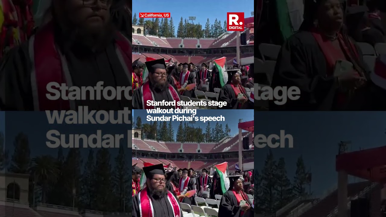 Stanford Students Walk Out During Sundar Pichai's Commencement Speech