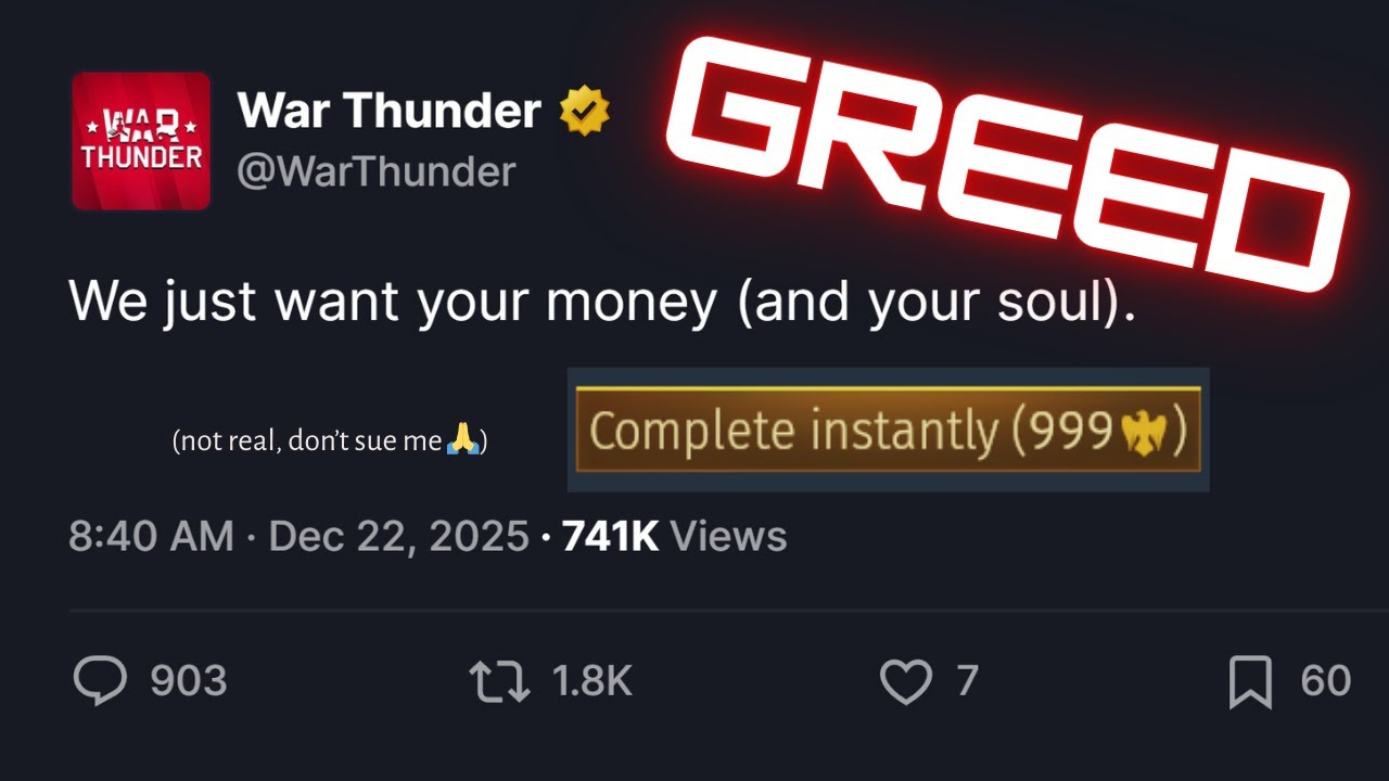 Gaijin's Greed is Only Getting Worse | War Thunder and the 2025 Winter Event